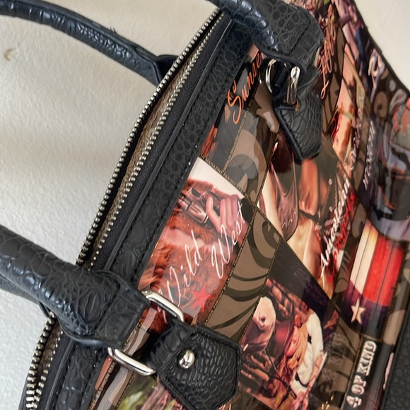 Le Miel American Cowgirl Rodeo Bling Studded Purse 2-Handle Bag Fashion, Gift - Picture 6 of 9